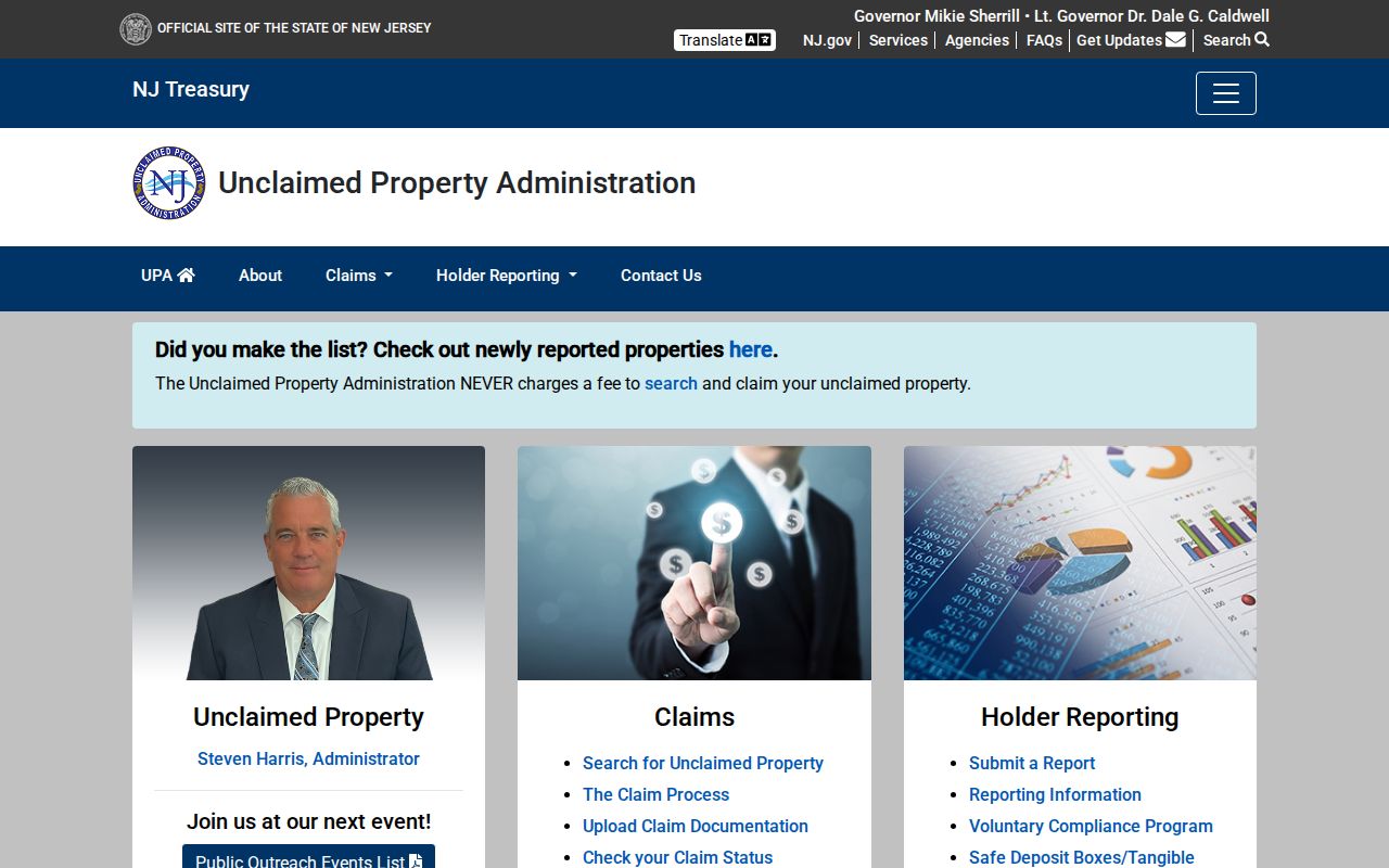 Glassboro residents directory unclaimed property official search
