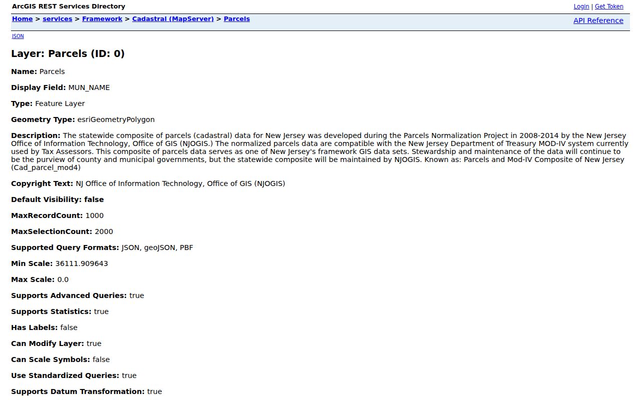 Glassboro ZIP code directory New Jersey cadastral parcel layer source